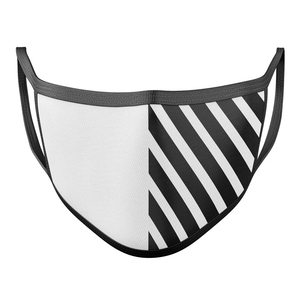 Vente en gros de masques de fête en coton à motif géométrique pour Halloween, lavables et respirants pour adultes, bicolores, livraison rapide, quantité minimale de commande bas - Product Image 4