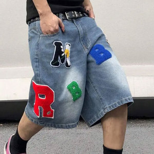 Pantalones cortos de mezclilla de estilo único para hombres de secado rápido y transpirables tamaños personalizados disponibles a pedido para hombres pantalones cortos de mezclilla - Product Image 3