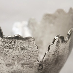 Bol à fruits écologique fait à la main Design classique décoratif bords cassés froissés sans BPA centre de table à manger cour - Product Image 2