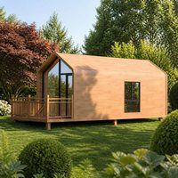 Portes en verre, petites maisons préfabriquées économiques de 40 m2, maisons mobiles à une chambre