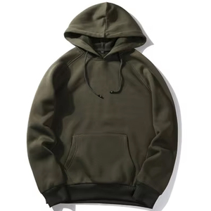 Sweat à capuche personnalisé pour homme pour les entraînements de fitness décontractés, l'hiver, motif uni, col à capuche brodé, style streetwear - Product Image 3