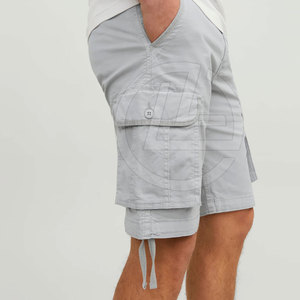 Pantalones cortos Cargo informales sólidos de algodón 100% para hombre de verano con bolsillos tácticos de ajuste relajado diseño transpirable de secado rápido y ligero - Product Image 6