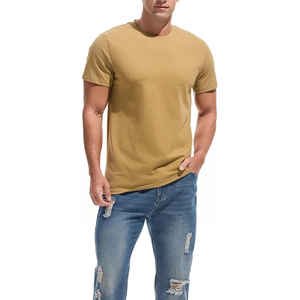 T-shirts pour hommes avec logo personnalisé, meilleur prix, vêtements de tous les jours, style homme pêche clair, vente en gros, coton, t-shirts d'été pour hommes - Product Image 4