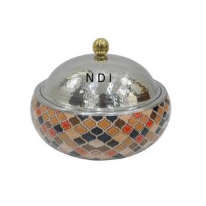 Casseroles en acier inoxydable isolées à double paroi faites à la main marmite de service décorative en métal marmite de vente chaude - Product Image 4