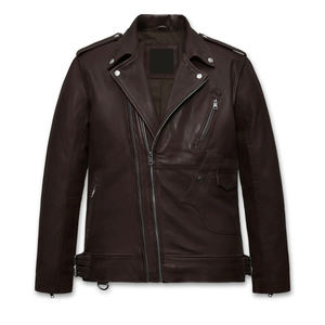Nouvelle veste de motard au design tendance, prix bas, veste en cuir pour homme, vente en gros, veste d'hiver personnalisée pour homme - Product Image 1