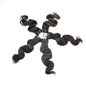 Extensiones de Cabello Humano Natural Remy Indio Virgen sin Procesar con Cutícula Alineada, Doble Trama, Estilo Natural, de Exportación - Product Image 6