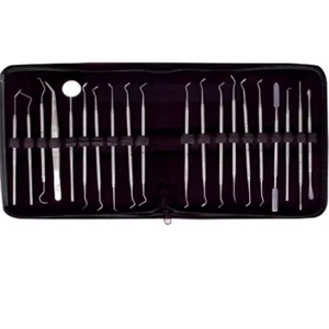 Juego de fuente manual de grado premium de 20 instrumentos quirúrgicos dentales de acero inoxidable Kit conservador con fuente de alimentación manual - Product Image 2
