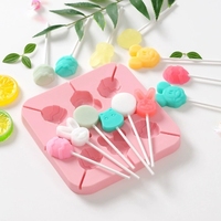 Moule en silicone écologique Xinguo pour bonbons et sucettes, 8 cavités, pour chocolat et biscuits, vente en gros, direct usine, compatible lave-vaisselle, pour gâteaux
