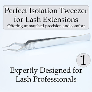 Professional Convenient Isolation Eyelash Secretion Forceps Tweezers for Grafting Stainless Steel <b>Lash</b> <b>Separator</b> Extension Tool - Product Image 2