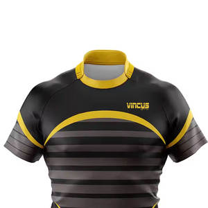 เสื้อรักบี้คุณภาพสูงสำหรับการฝึกซ้อม ดีไซน์ใหม่ ราคาสมเหตุสมผล รับผลิตแบบ OEM เสื้อรักบี้สำหรับเยาวชน - Product Image 3