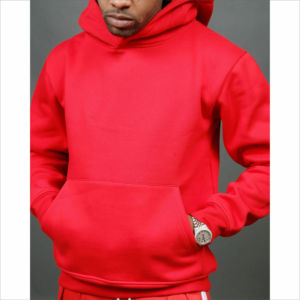 Ropa de calle de invierno para hombre a medida, chándal de Jogger holgado de gran tamaño con una sudadera con capucha triple con cremallera, cuello adornado con diamantes de imitación - Product Image 4