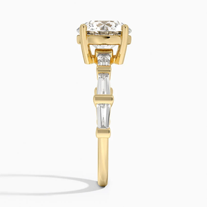 Vendedor superior corte radiante VVS Lab Grown Diamond 14K oro sólido estilo de moda anillo de compromiso de moda fina para regalos de uso ocasional - Product Image 2