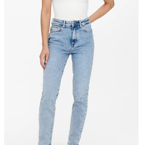 Lady Jean Taille Haute Jeunes Filles Femmes Casual Cheville Longueur Pantalon Haute Qualité Femmes Denim Jeans Prix de gros OEM Service - Product Image 2