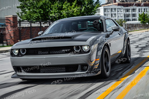 Kit large carrosserie, pare-chocs avant pour <span class=keywords><strong>Dodge</strong></span> <span class=keywords><strong>Challenger</strong></span> <span class=keywords><strong>SRT</strong></span> Hellcat Wide Demon, élargisseur d'ailes, 2015 2016 <span class=keywords><strong>2017</strong></span> 2018 2019 2020 2021 2022 2023 - Product Image 5