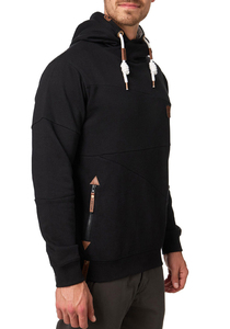 Sweat à capuche uni d'hiver, coupe classique, 400 GSM, 100% coton polaire, pull à capuche lesté, logo personnalisé, respirant, sweat à capuche pour homme - Product Image 3
