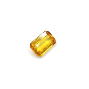 Zafiro Amarillo Natural de Bangkok de 2 Quilates Sin Tratar, Corte Esmeralda, con Peridoto, Alejandrita, Aguamarina y Turmalina - Product Image 3