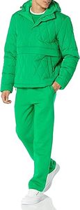 Chaqueta acolchada verde acolchada, ajuste acogedor para la máxima comodidad con capucha elegante y cálida, con un diseño único - Product Image 4