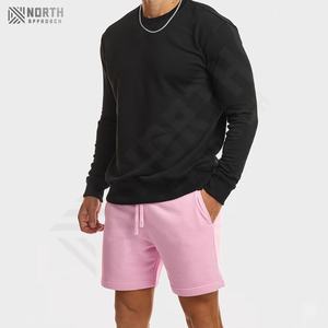 Shorts Bermuda décontractés pour hommes de qualité supérieure, best-sellers, logo personnalisé OEM, nouvelle arrivée, shorts en molleton uni, respirant - Product Image 3