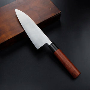 Cuchillo Deba Japonés de Acero al Carbono de Alta Calidad de 7 Pulgadas con Mango de Madera de Palisandro para Carne y Sushi - Product Image 3