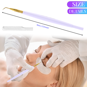 Herramienta para Levantar Pestañas, Separador de Pestañas de Doble Punta, Acero Inoxidable, Profesional para Salón, Permanente de Pestañas, Belleza y Extensiones de Pestañas DIY - Product Image 2
