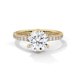 2.0ct Round Brilliant Cut CZ <b>Solitaire</b> <b>Ring</b> 925 Sterling <b>Silver</b> Engagement Band - Product Image 4