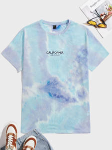 Camiseta de Verano para Hombre, Manga Corta, Cuello Redondo, Secado Rápido, Estilos Sólidos y Tie Dye - Product Image 5