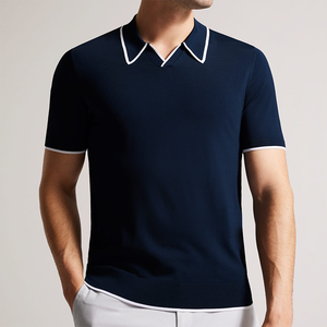 Manches courtes personnalisées de haute qualité pour Polo T-Shirt Vente en gros Tissu tricoté unisexe Motif solide du Pakistan - Product Image 3