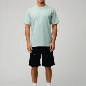 Custom 2026 100% Cotton O-<b>Neck</b> Tshirt for Men Plain <b>Mock</b> Vintage Acid Wash Oversized Tee with Heavyweight Screen Print - Product Image 3