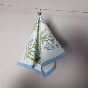 Servilletas Ligeras de Algodón Puro Teñido con Hilo Flora, el Mejor Regalo para Mujeres - Product Image 5