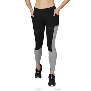 Leggings push-up de Yoga taille haute pour femmes tissu tricoté respirant Style décontracté pour l'entraînement en cours d'exécution Sport - Product Image 4