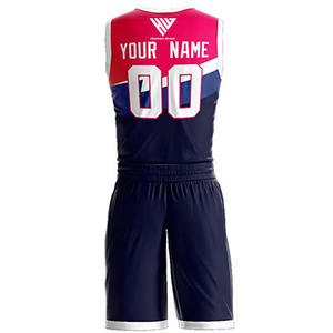 เครื่องแบบบาสเก็ตบอลย้อมสีล้วนสำหรับผู้ชายและชุดฝึกซ้อมชุดบาสเก็ตบอลโลโก้ของคุณเองดีไซน์ดีที่สุด - Product Image 3