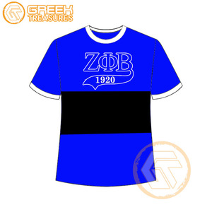 Venta al por mayor personalizada Zeta Phi Beta mujeres camiseta hermandad ropa algodón camisetas más finas mujeres fraternidad prendas - Product Image 6