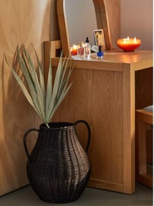 Jarrón de ratán natural para decoración del hogar, almacenamiento de flores, sala de estar, hermoso artículo - Product Image 1
