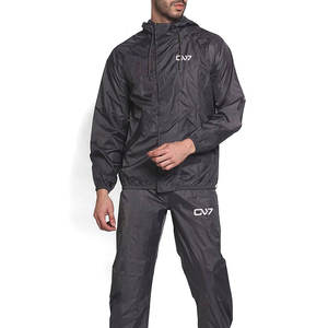 Ensemble d'uniformes coupe-vent d'équipe avec sublimation complète ou logo brodé Combinaison de sport deux pièces imperméable pour l'entraînement - Product Image 4