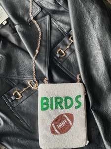 Monedero de Verano con Cuentas Estilo Preppy, Bolso Vintage para Mujer, Cartera de Moda con Bordado, Cadenas, Flores, Letras Decorativas, Cierre de Cremallera y Botón - Product Image 2