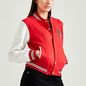 Mode de rue essentielle avec touche sportive femmes Varsity Jacket élégant mais décontracté vêtements d'extérieur Style femmes Varsity Jacket - Product Image 2