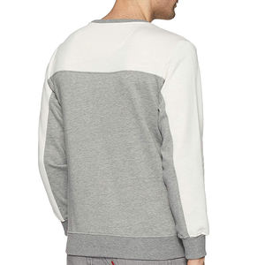Sweat-shirt à col rond pour homme, coupe classique, en coton tricoté, style décontracté, couleur contrastée, prix abordable, sweat-shirts pour adultes - Product Image 3