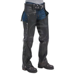 Servicio OEM, Nuevo, Chaps de Cuero para Hombre, Personalizados, de Primera Calidad, Lavados, para Venta en Línea - Product Image 4