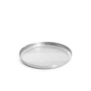 Bandeja de Metal martillado para desayuno de comida, accesorio decorativo rústico para llevar comida, bandeja para el hogar, plateado, venta al por mayor - Product Image 1