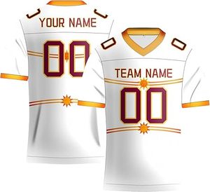Camiseta clásica de fútbol americano personalizada, fabricantes de camisetas de fútbol callejero con sublimación de malla transpirable, camiseta de equipo - Product Image 4
