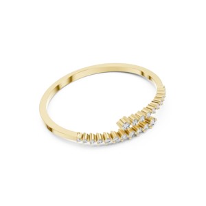 Bracelet jonc bypass en moissanite taille brillant ronde 1,96 TCW, en argent sterling 925, bijoux fins de luxe pour mariage, vente en gros - Product Image 4