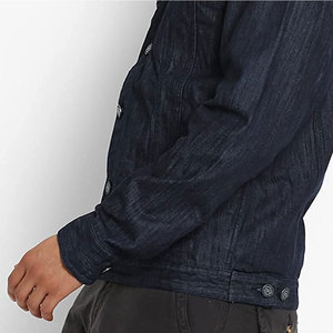 Veste en jean pour hommes en gros, style décontracté, streetwear, impression de logo personnalisée disponible, veste d'hiver OEM - Product Image 6