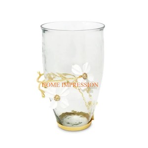 Vase et pots à fleurs en métal poli miroir en acier inoxydable martelé qualité supérieure Vases à fleurs pour la maison et la chambre à coucher de grande taille - Product Image 4