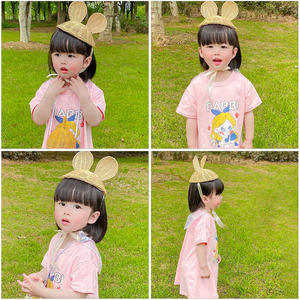 Chapeau d'été pour enfants, nouveau style, chapeaux en rotin naturel fabriqué à la main pour enfants - Product Image 5