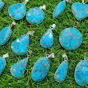 จี้โลหะสีเทอร์ควอยซ์ - Product Image 4