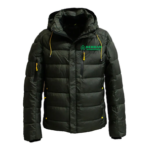 Blouson matelassé brillant coupe-vent personnalisé pour homme, en polyester écologique, avec rembourrage uni, tendance, longueur standard - Product Image 3