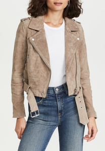 Veste d'hiver occidentale pour femme en cuir véritable souple et respirant, doublure en coton chauffante, motif uni, décoration à rivets, amovible - Product Image 3