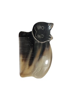 หวีผมแตรสำหรับเด็กหวีเสียบผมไข่มุกน้ำจืดหวีแต่งผมแตรสีธรรมชาติ - Product Image 1