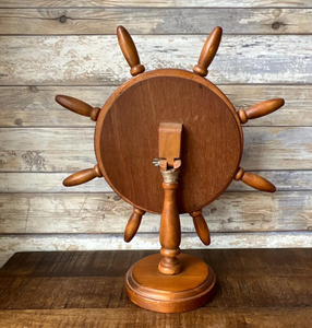 Handmade Magic Antique Canadian Nautical <b>Ship</b> <b>Wheel</b> Standing Mirror Quality Best Nautical <b>Ship</b> <b>Wheel</b> Handmade Decor - Product Image 2