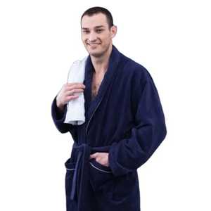 เสื้อคลุมอาบน้ำผ้าฝ้ายเนื้อนุ่มหรูหราน้ำหนักเบาเป็นมิตรกับสิ่งแวดล้อม - Product Image 3